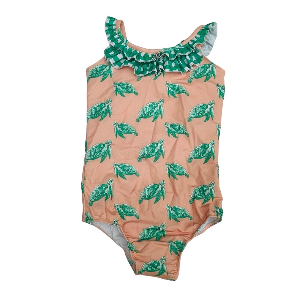 NWT Sugar Bee Clothing Co Size 12 Bowback Swim Sea Turtle